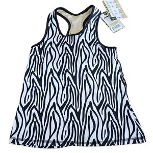 Cheata Equestrian Trotter Tank Top W/ Ultimate Compression Size Medium Zebra NWT
